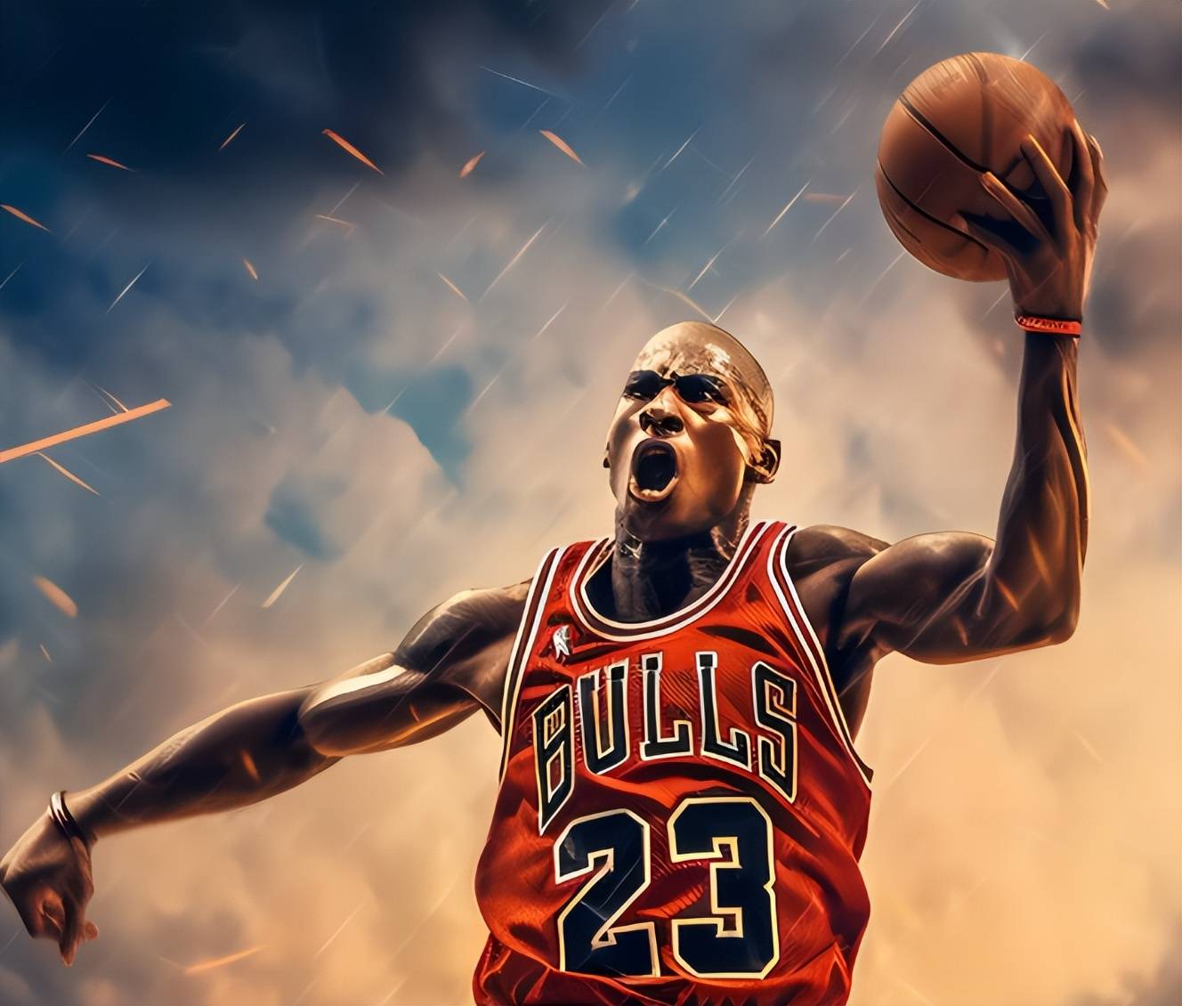 NBA巨星挥洒汗水拼搏，向胜利冲刺！